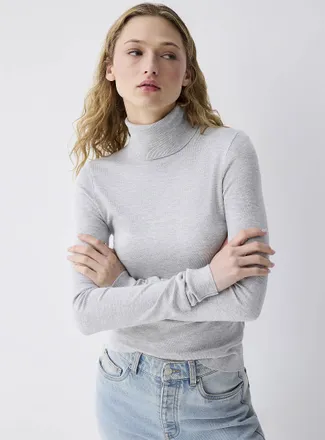 Twik Womens Solid turtleneck sweater