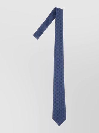 Gucci silk tie slim width rolled geometric
