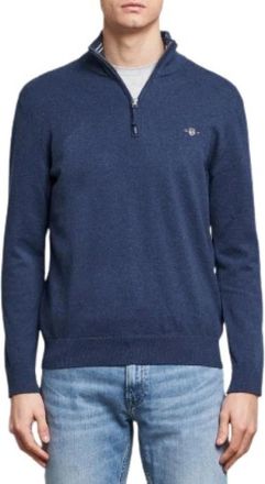 GANT Heren, Truien, Blauw, Maat: M Katoen