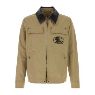 Burberry Heren, Jassen, Beige, Maat: XL Katoen