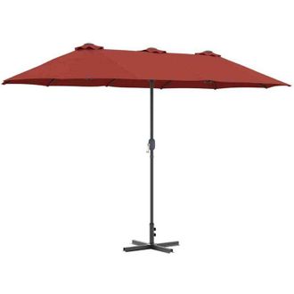 vidaXL Parasol De Jard&iacute;n Terracota 370 X 197 X 239 Cm Vidaxl