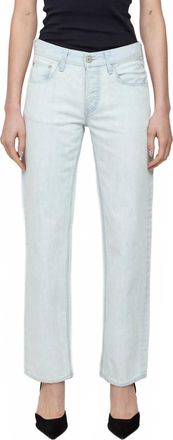Moussy Bainbridge Low-Rise Straight Jeans In Light Blue