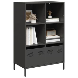 Berkfield Home Highboard&not;Black 68x39x103.5 cm Steel in Black