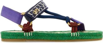 Valentino Garavani Multi Color Embroidered Sandals