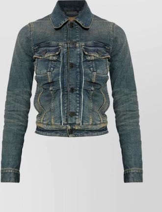 Balenciaga relaxed fit long sleeve jacket with pockets