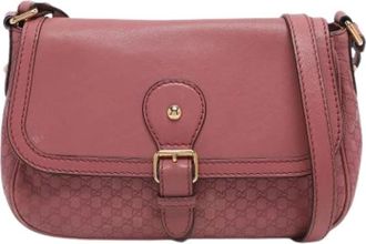 Gucci Pre-owned Cross Body Bags, female, Pink, Size: ONE SIZE Pre-owned Vintage Cross Body Bag