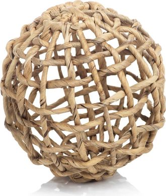 Zodax Set of 8 Water Hyacinth Twisted Decorative Balls in Beige at Nordstrom Rack
