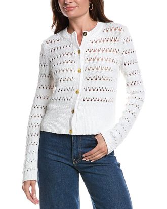 St. John Cable Knit Cardigan
