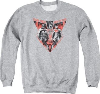 Gildan Batman V Superman Batlle For Gotham Adult Crewneck Sweatshirt