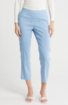 Theory Treeca Stretch Linen Blend Pants in Bay Blue at Nordstrom Rack, Size 0