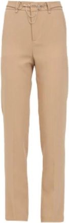 Liu Jo Dames, Broeken, Bruin, Maat: XS Poliester