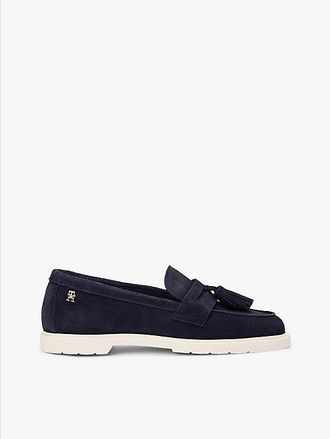 Tommy Hilfiger Lightweight Suede Tassel Loafers