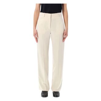 Isabel Marant Straight Trousers, female, Beige, S, Noanda Trousers