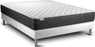 VITALIT Somier Blanco + Colch&oacute;n Con Espuma Viscoel&aacute;stica 200 X 200