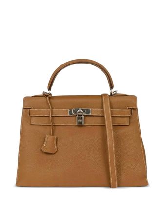 Herm&egrave;s Borsa tote Kelly Sellier two-way in pelle 2005 - Marrone