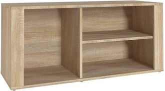 vidaXL Vidaxl - Mueble zapatero madera contrachapada roble Sonoma 100x35x45 cm