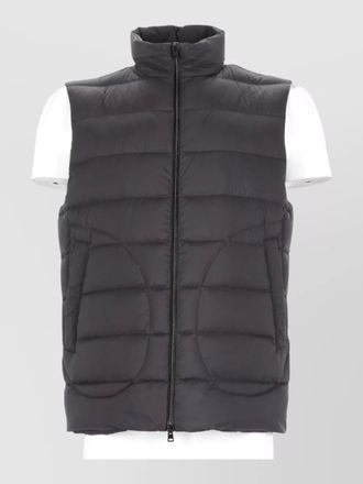 Herno sleeveless padded coat high neck design