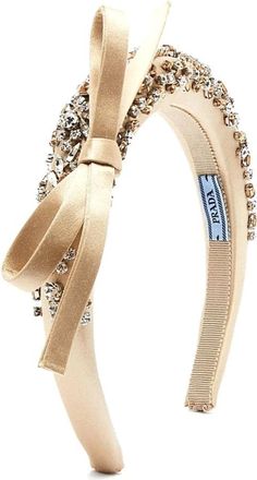 Prada Cerchietto - Accessories - Mujer - Beige - ONE SIZE
