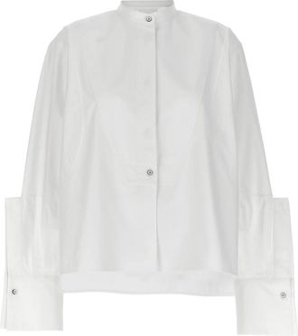 Jil Sander Katoenen Overhemd - Dames - Overhemden - Wit - XS - Katoen - Overhemden