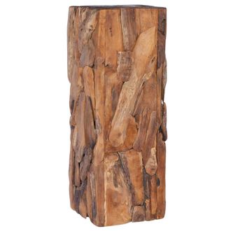 vidaXL Mesa Auxiliar De Madera Maciza De Teca 30x30x80 Cm Vidaxl