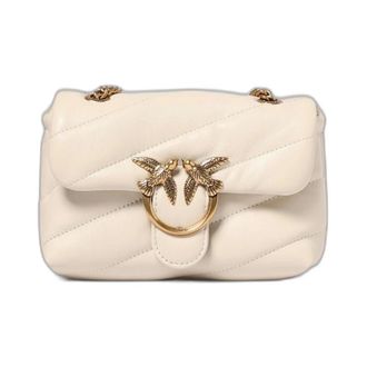 Pinko Pinko - Love Baby Puff Bag - Dames - Tassen - Wit - Maat: ONE Size Katoen