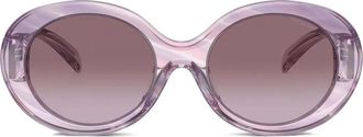Emporio Armani Occhiali da sole ovali - Rosa