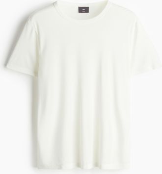 H&M T-Shirt in Slim Fit - White