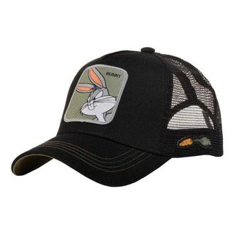 Capslab Looney Tunes-cap voor volwassenen (Zwart)