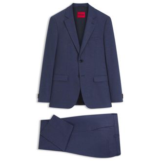 HUGO BOSS Two-piece extra-slim-fit suit in patterned fabric