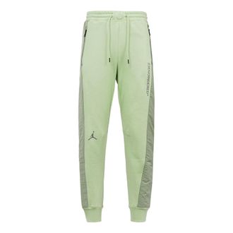Nike Jordan Mens Air Jordan Environmental Friendly Reflective Colorblock Bundle Feet Sports Pants/Trousers/Joggers Green DJ0181-371