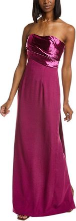 Rene Ruiz Strapless Crepe Gown