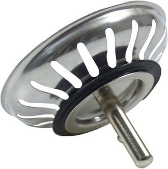 No Brand Cesta De Desag&uuml;e Para Fregadero De Cocina De 80 Mm - Colador Universal De Acero Inoxidable, Tap&oacute;n De Cesta Emergente, Sin Obstrucciones Ni Desbordamie