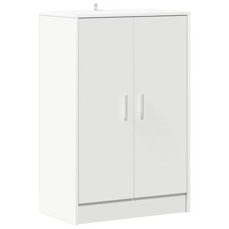 vidaXL Vidaxl - Mueble Zapatero De Madera Contrachapada Blanco 60x35x92 Cm