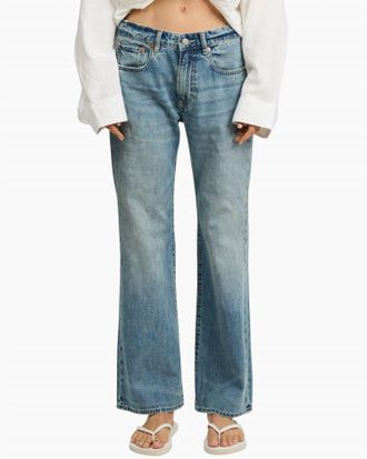 Denimist Womens Jenna Cropped Flare Jean In Holton Indigo