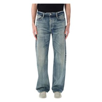 Fear of God Straight Jeans, male, Blue, Size: W31 Straight 5 Pocket Denim