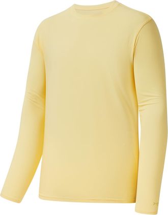 Bassdash Mens Ultra Soft Cotton Blend UPF 50+ Long Sleeve Fishing Shirt UV Sun Protection Casual Performance Tee