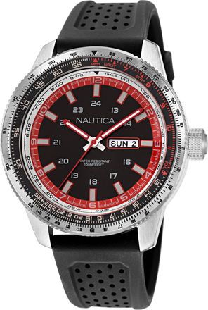 Nautica Mens Silicone 3-Hand Watch