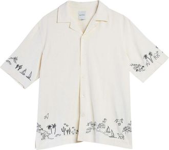Paul Smith Summer Reverie Embroidery S/S Shirt