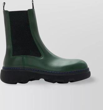 Burberry chunky sole ankle boots with elastic panels
