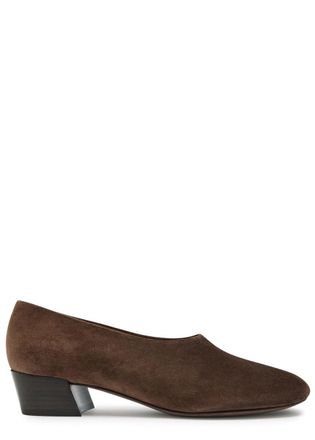Khaite Marcy 30 Suede Pumps - Brown