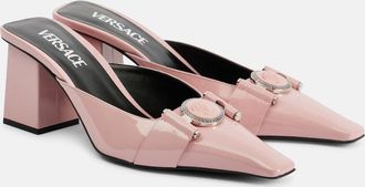 Versace Medusa patent leather mules