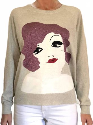 Replica Los Angeles Flapper Crewneck Sweater In Gray