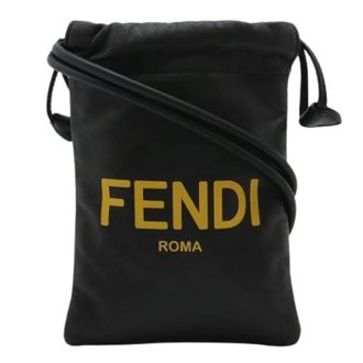 Fendi Pre-owned Mini Bags, unisex, Black, Size: ONE SIZE Pre-owned Pouch