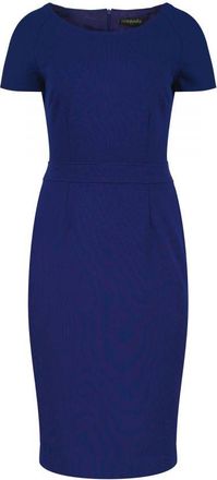 Móveis Conquista Womens Fitted Electric Blue Cap Sleeve Dress Punto - Size EU 36 (Womens)