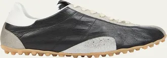 Maison Margiela Mens Sprinters Nylon and Leather Low-Top Sneakers
