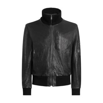 Dolce & Gabbana Giubbino in nappa effetto invecchiato - male - Dolce & Gabbana - Bomber Jackets - Black - L - Jackets