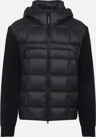 C.P. Company Mens HYBRID WOOL GOOGLE JACKET - Black - Size: 40/Regular