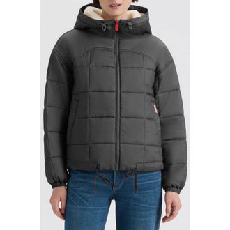 Hunter Camille Crinkle Puffer Jacket in Black at Nordstrom Rack, Size X-Small