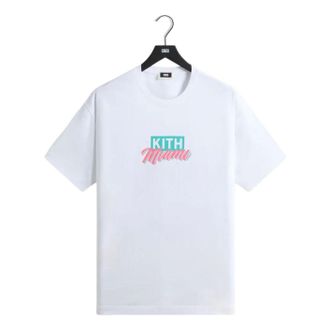 Kith Miami Classic Logo T-Shirt White KHMG030069-101