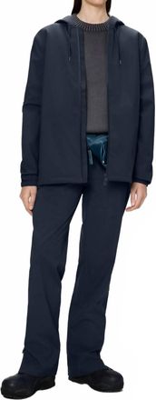 Rains Suva Long Rain Jacket In Navy